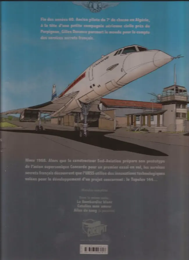 Verso de l'album Gilles Durance Tome 3 Le vol du Concorde