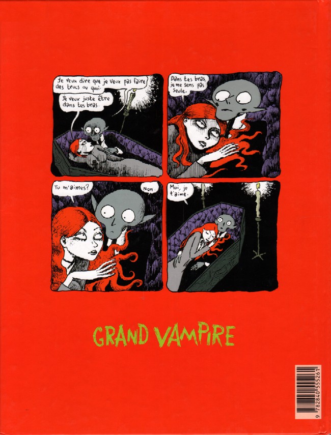 Verso de l'album Grand vampire Tome 1 Cupidon s'en fout