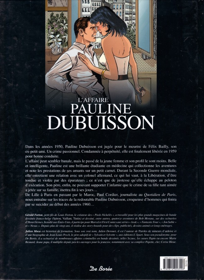 Verso de l'album Les grandes affaires criminelles et mystérieuses Tome 8 L'affaire Pauline Dubuisson