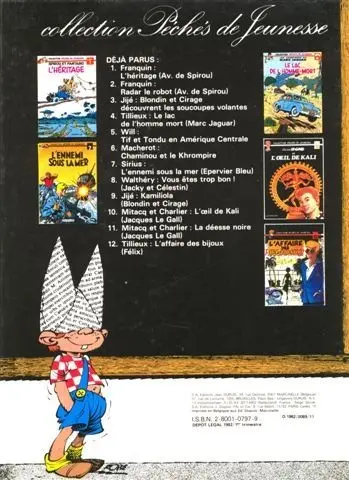Verso de l'album Jacky et Célestin Tome 2 Casse-tête chinois