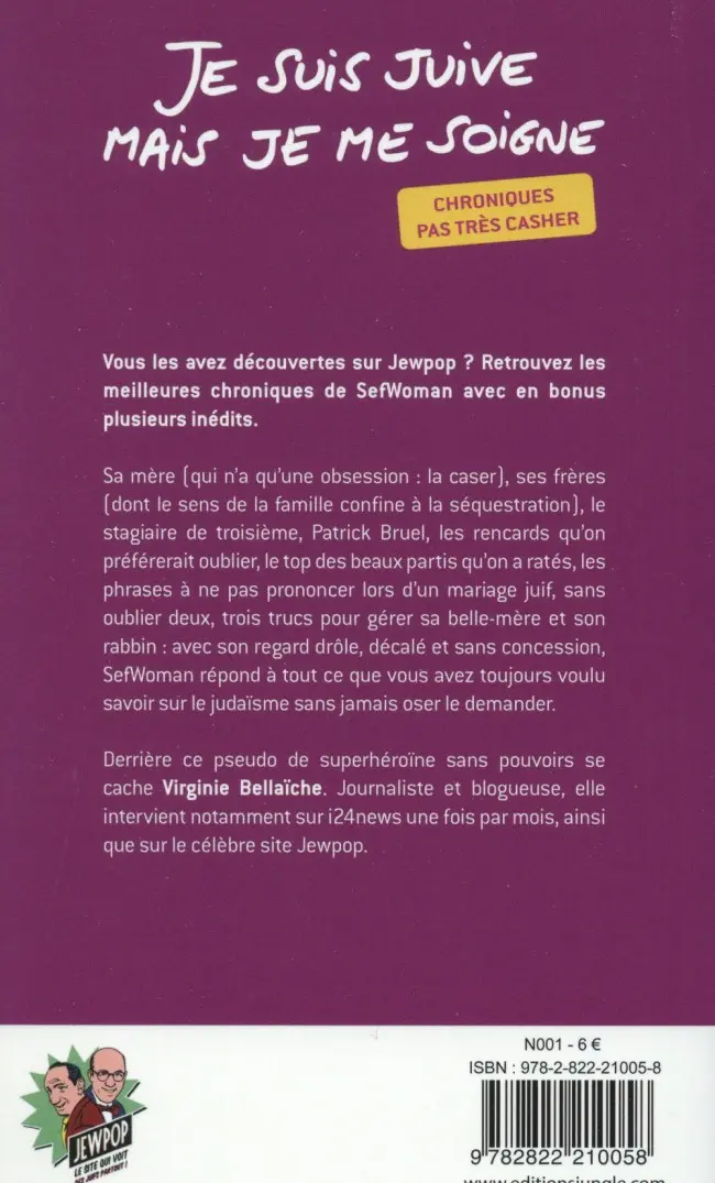 Verso de l'album Je suis juive mais je me soigne