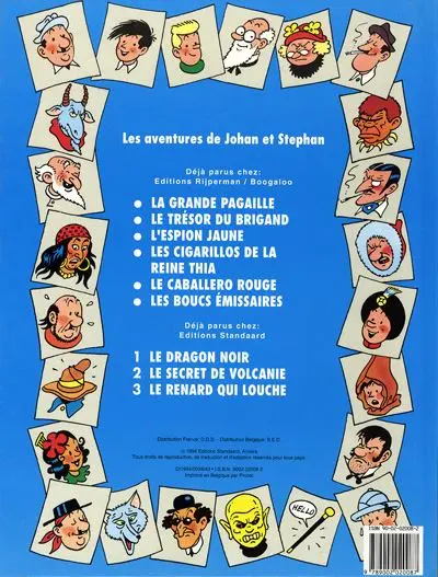 Verso de l'album Johan et Stephan Tome 9 Le renard qui louche