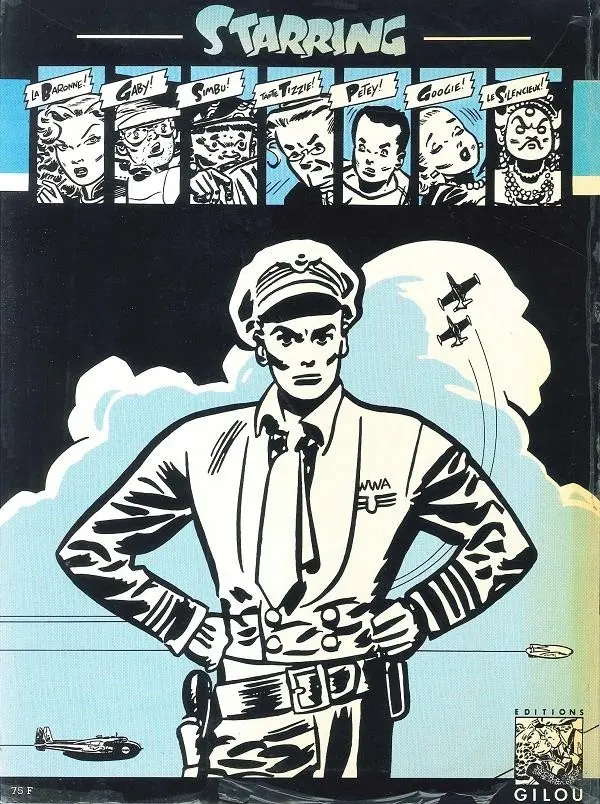 Verso de l'album Johnny Hazard Tome 4 Ciel d'Enfer