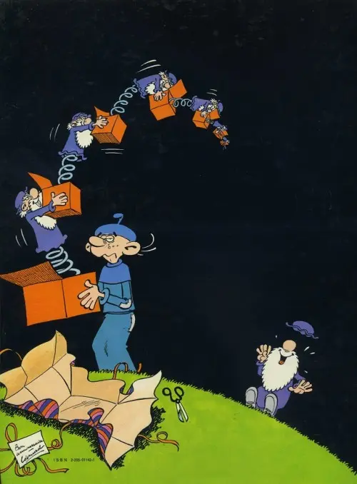 Verso de l'album Léonard Tome 1 Léonard est un génie