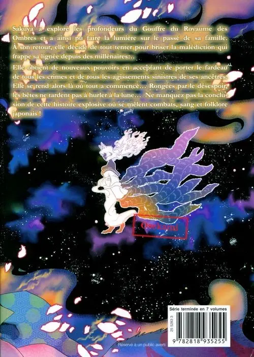 Verso de l'album Lune de sang 7
