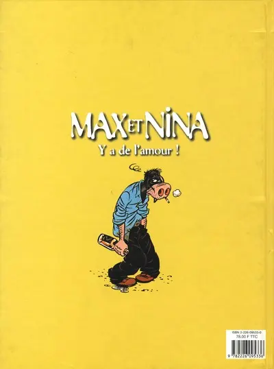Verso de l'album Max & Nina Tome 1 Y a de l'amour !