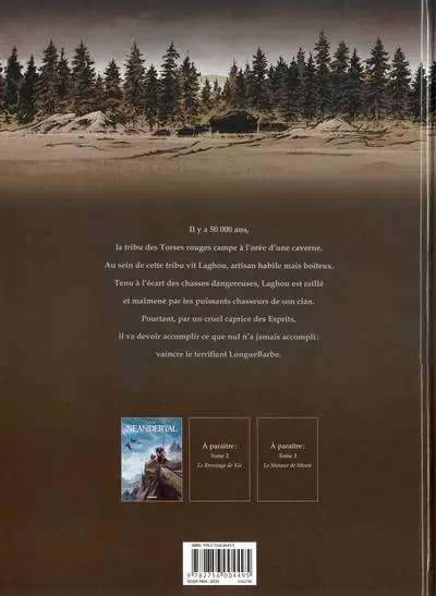 Verso de l'album Neandertal Tome 1 Le Cristal de Chasse