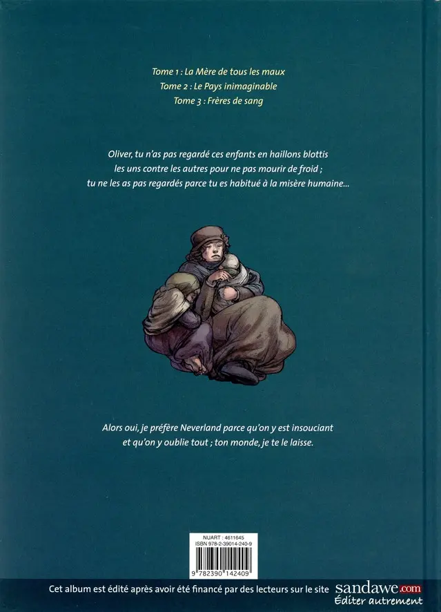 Verso de l'album Oliver & Peter Tome 3 Frères de Sang