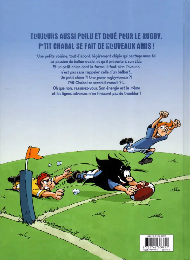 Verso de l'album p'tit Chabal Tome 2 C'est pour moi !