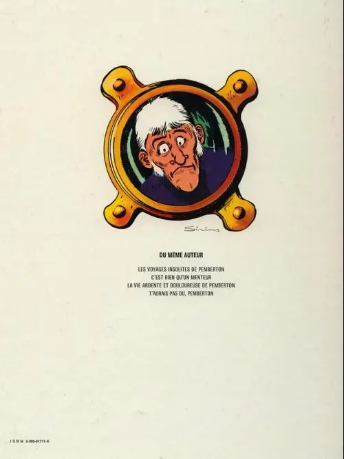 Verso de l'album Pemberton Tome 4 T'aurais pas dû, Pemberton