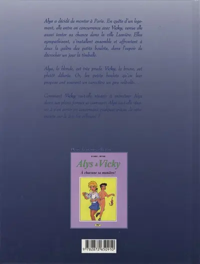 Verso de l'album Alys & Vicky Tome 2 Recto-verso