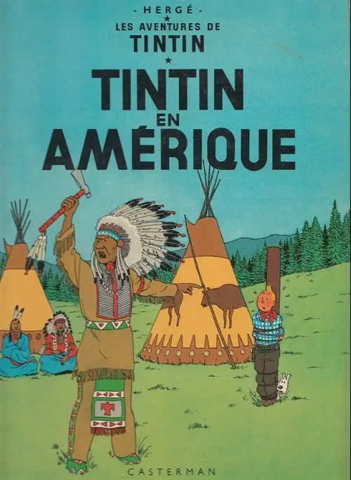 Couverture de l'album Tintin Tome 3 Tintin en amérique