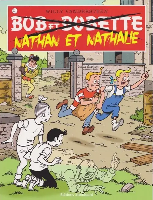 Couverture de l'album Bob et Bobette Tome 331 Nathan et Nathalie