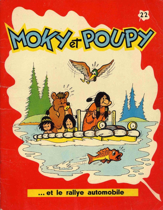 Couverture de l'album Moky et Poupy Tome 22 Moky et Poupy ... et le rallye automobile