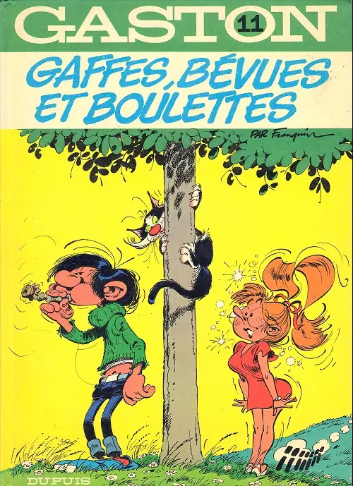 Couverture de l'album Gaston Tome 11 Gaffes, bévues et boulettes