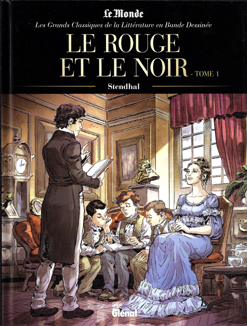 Couverture de l'album Les Grands Classiques de la littérature en bande dessinée Tome 25 Le rouge et le noir - Tome 1