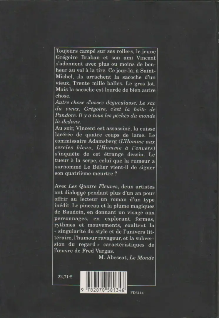 Verso de l'album Les Quatre fleuves