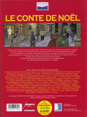 Verso de l'album Romans de toujours Le Conte de Noël