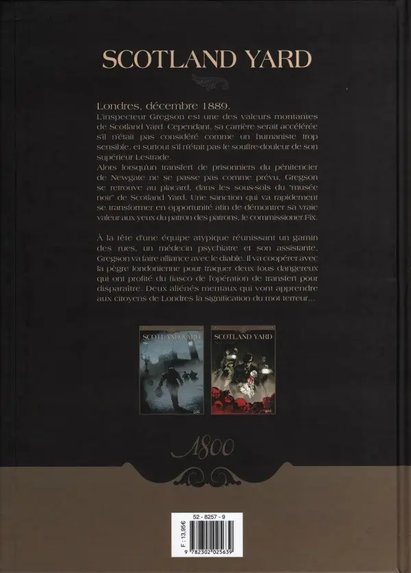 Verso de l'album Scotland Yard Tome 2 Poupées de sang