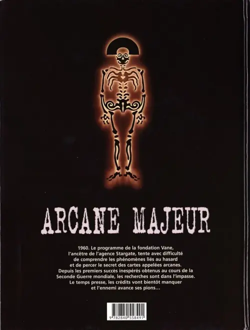 Verso de l'album Arcane majeur Tome 1 Pandora