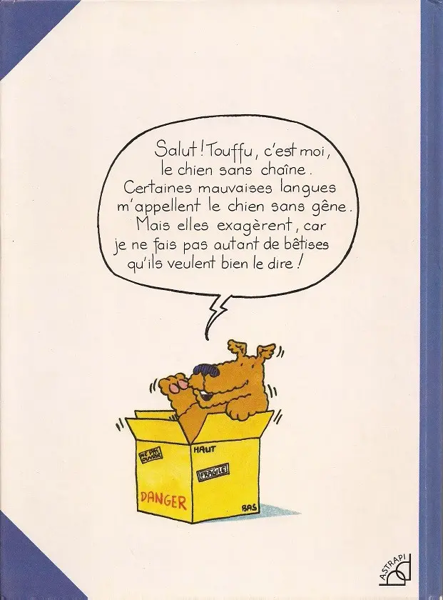 Verso de l'album Touffu 1e Série - Astrapi Tome 1 Touffu le chien sans chaîne