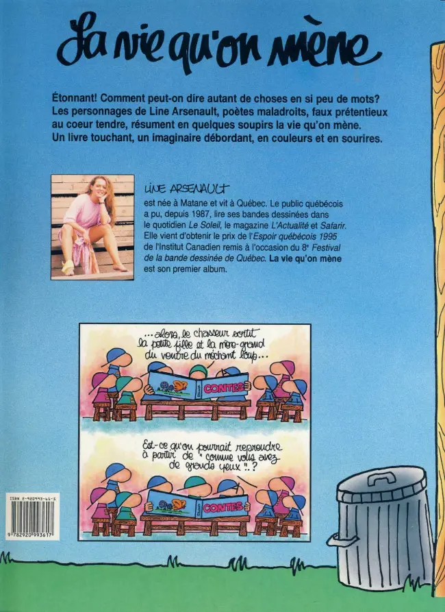 Verso de l'album La Vie qu'on mène 1