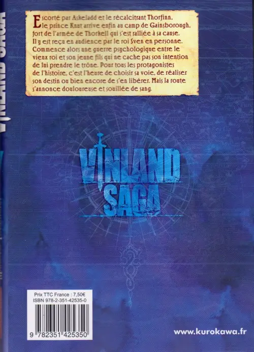 Verso de l'album Vinland Saga Volume 7