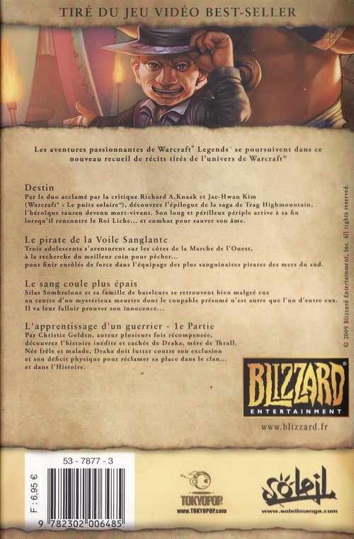 Verso de l'album Warcraft Legends Volume 4