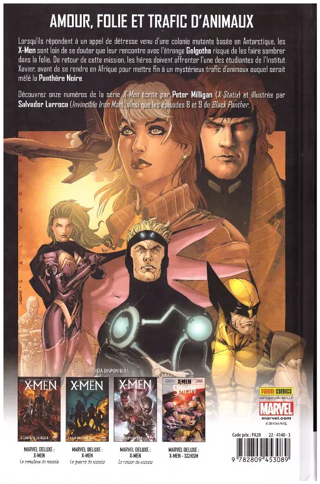 Verso de l'album X-Men Golgotha