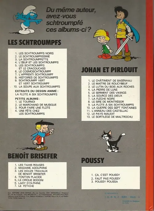 Verso de l'album Benoît Brisefer Tome 2 Madame Adolphine