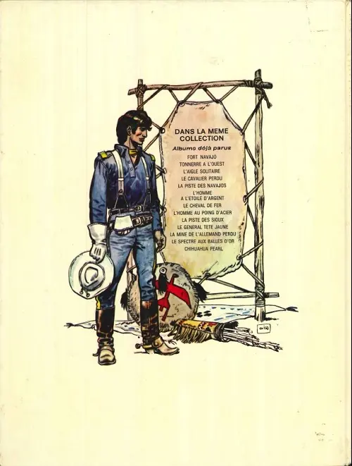 Verso de l'album Blueberry Tome 7 Le cheval de fer
