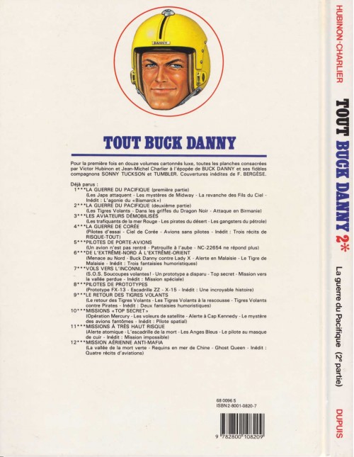 Verso de l'album Tout Buck Danny Tome 2 La guerre du Pacifique - Seconde partie