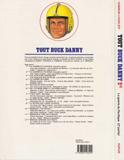 Verso de l'album Tout Buck Danny Tome 2 La guerre du Pacifique - Seconde partie