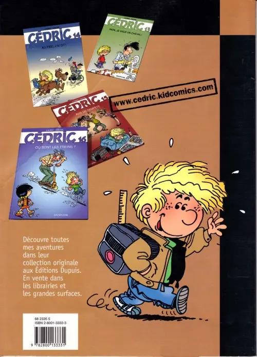 Verso de l'album Cédric Tome 4 Papa a de la classe