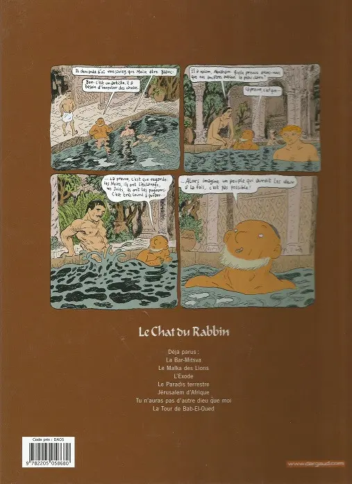 Verso de l'album Le Chat du Rabbin Tome 5 Jérusalem d'Afrique