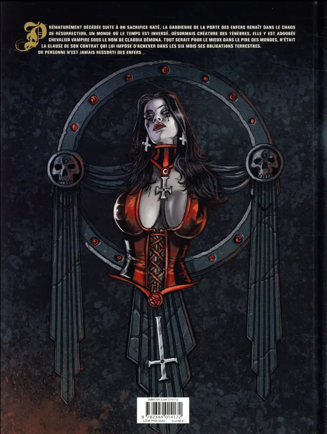 Verso de l'album Claudia chevalier vampire Tome 4 La marque de la bête
