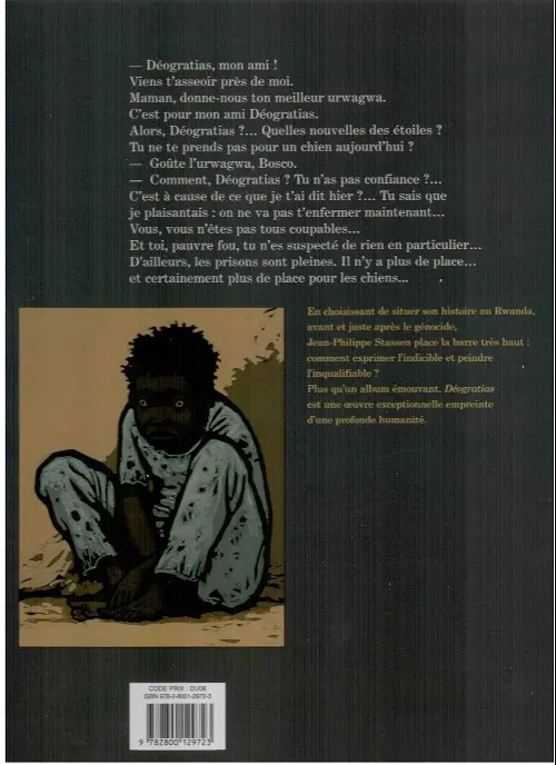 Verso de l'album Déogratias