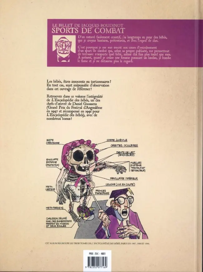 Verso de l'album L'Encyclopédie des bébés Intégrale
