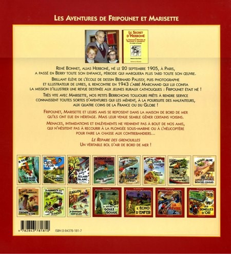 Verso de l'album Fripounet et Marisette Tome 1 Le repaire des grenouilles