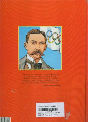 Verso de l'album L'Aventure olympique Tome 1 De l'antiquité à 1924