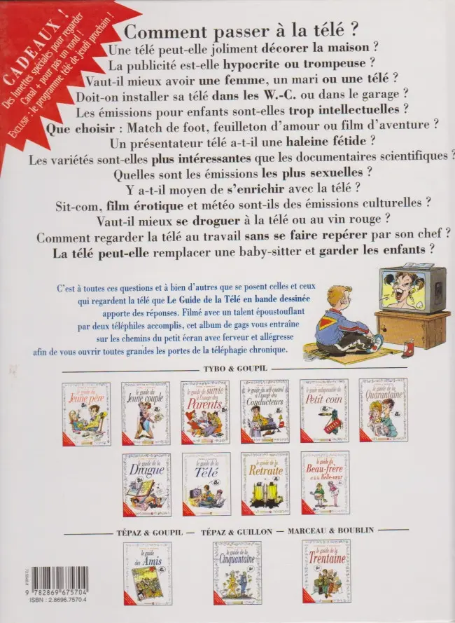 Verso de l'album Le Guide Tome 8 Le guide de la télé