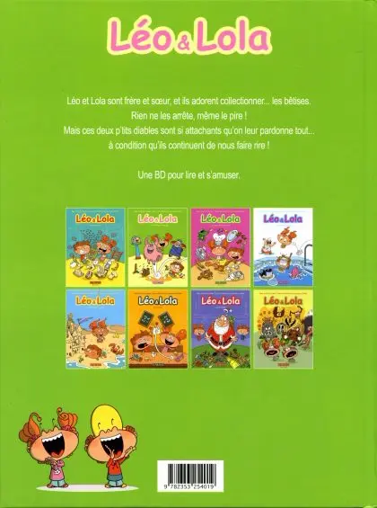 Verso de l'album Léo & Lola Tome 2 Chez papi et mamie
