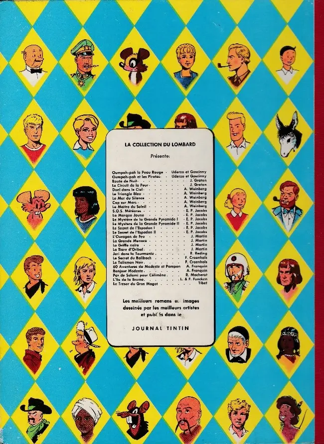 Verso de l'album Michel Vaillant Tome 2 Le pilote sans visage