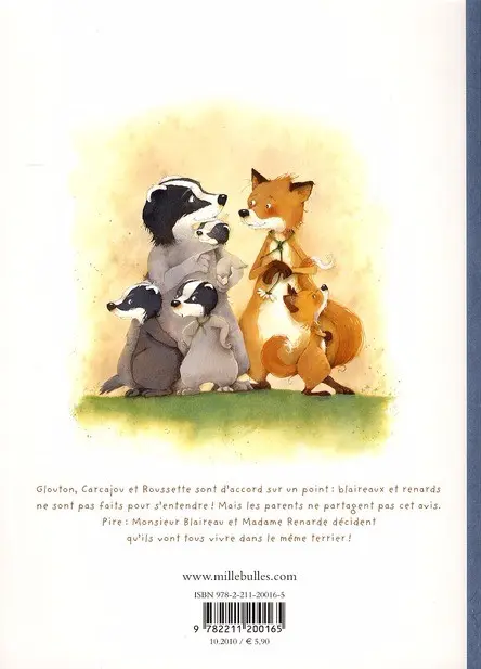 Verso de l'album Monsieur Blaireau et Madame Renarde Tome 2 Remue-ménage