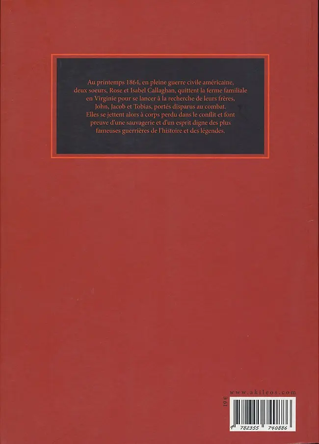 Verso de l'album Rose et Isabel