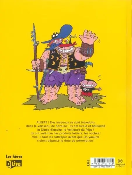 Verso de l'album Sardine de l'espace Tome 4 Les voleurs de yaourts
