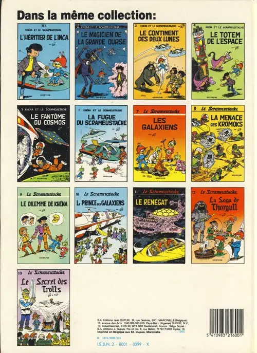 Verso de l'album Le Scrameustache Tome 2 Le magicien de la Grande Ourse