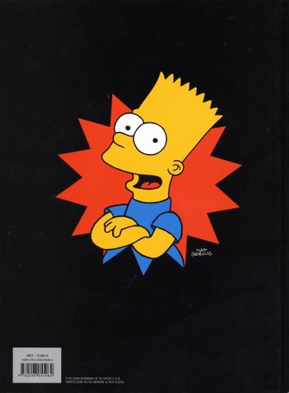 Verso de l'album Les Simpson Tome 10 Extravaganza