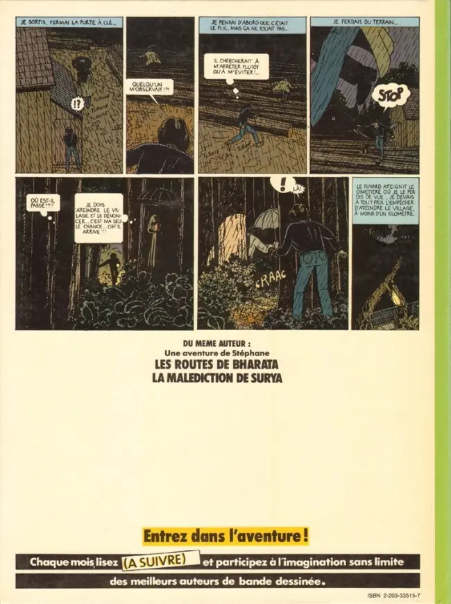 Verso de l'album Stéphane Clément Tome 1 Le guêpier