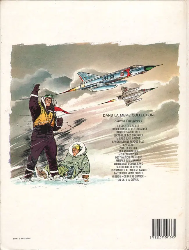 Verso de l'album Tanguy et Laverdure Tome 4 Escadrille des cigognes